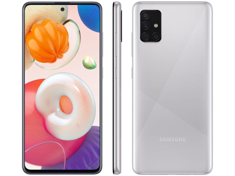 Smartphone Samsung Galaxy A51 128GB Câmera 48MP+12MP+5MP - Cinza